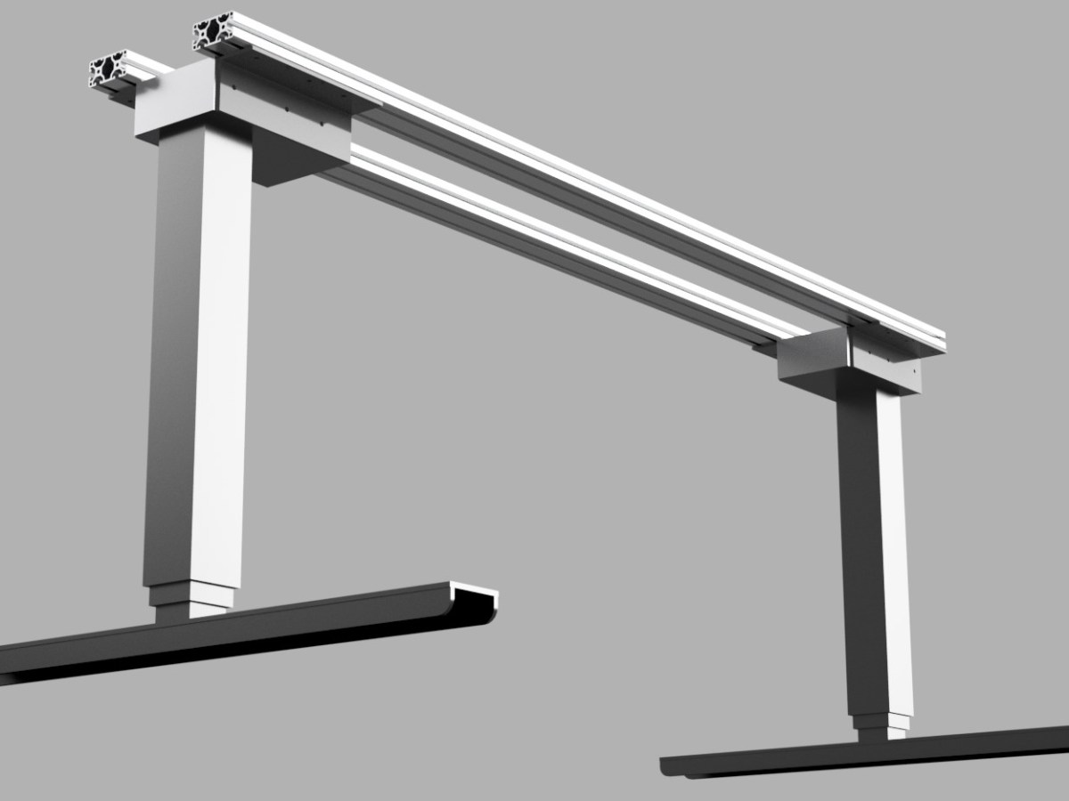 Desk PC 2.0 – Mounting Leg/Lift to the frame